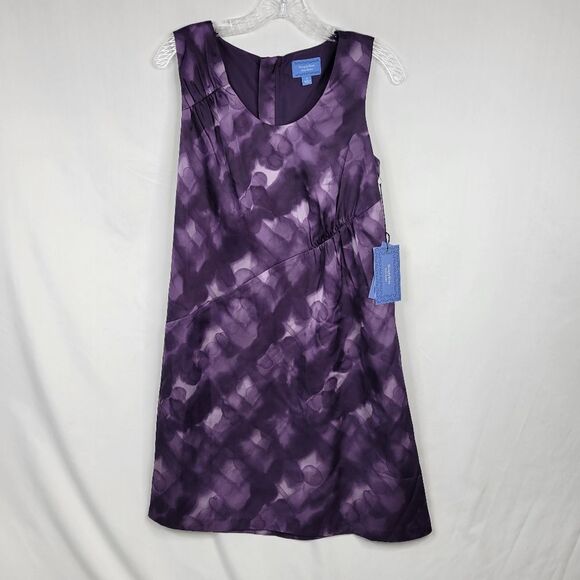 NEW 6 VERA WANG Simply Purple exposed zipper sleeveless shift sheath dress NWT - Picture 9 of 12